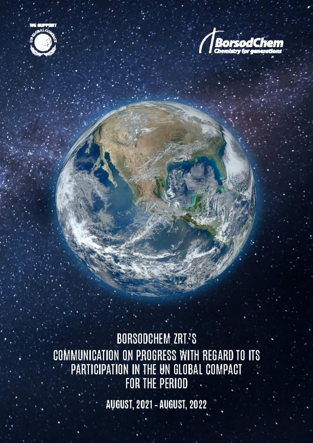 UNGC Progress Report for the period August 2021 to August 2022